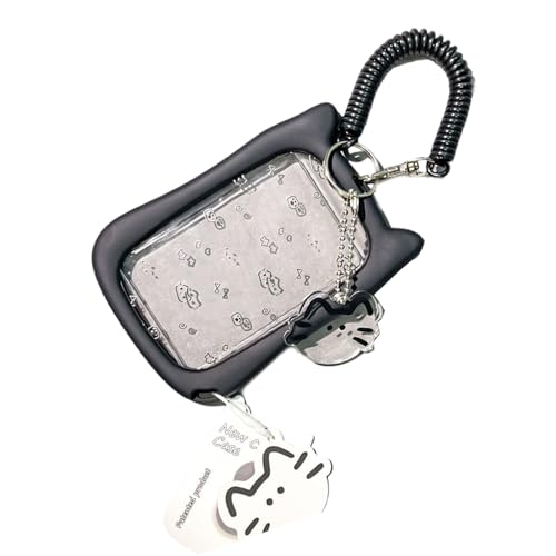 Lovely Card Covers Credit Card Case Protective Sleeve Photocard Holders Cats Ear Bus Protector Keychain Pendant Cats Ear Photocard Holders Bus Cards Sleeve Keychain Pendant Credit Cover, Federseil zum von Cnrfeoap