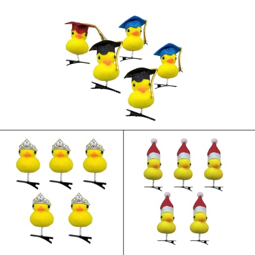 Lustige Haarnadel, realistische Enten-Tier-Kopfbedeckung, Strauß, Haarspangen, Clip für Damen, Mädchen, Teenager von Cnrfeoap