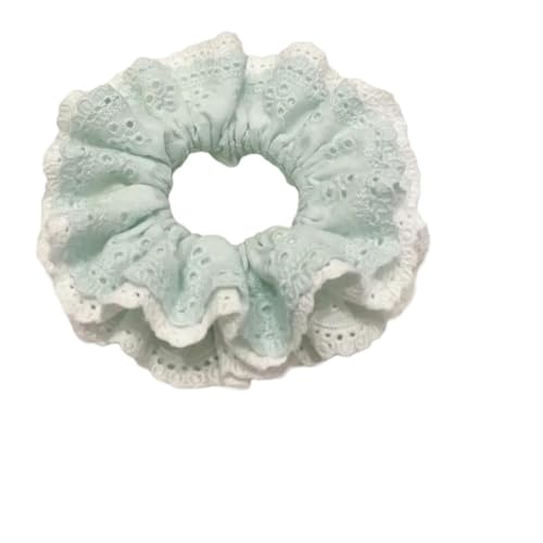 Mint-mehrschichtiges Haargummi, Prinzessinnen-Motiv, große Haarringe, Laciness-Haargummis, Haargummis, Lacework von Cnrfeoap