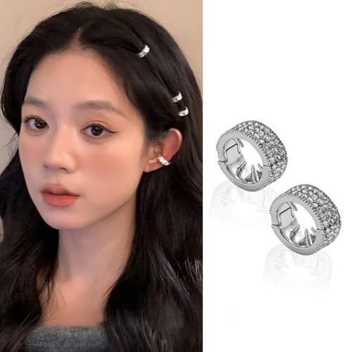 Modischer Pony-Clip, luxuriöser Haarschmuck, mit bunten Strasssteinen, für Kinder und Erwachsene, Foto-Requisiten von Cnrfeoap