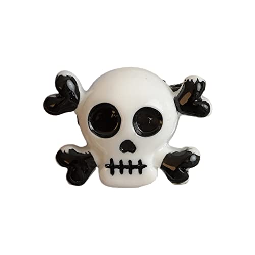 Punk-Totenkopf-Flügel-Haarnadel für Damen, Charm-Haarspange, Ästhetik, Halloween-Haardekorationen von Cnrfeoap