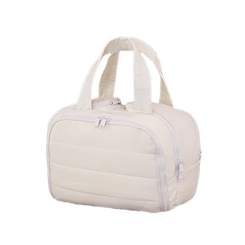 Reisefreundliche Make-up-Aufbewahrungstasche mit mehreren Fächern, wasserdichte Materialien, Kosmetik-Organizer für Damen, Make-up-Tasche mit mehreren Taschen, D, Mass Beauty von Cnrfeoap