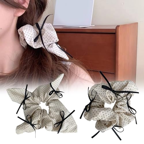 Übergroße Haargummis mit Fliege, elastisch, dicke Hochsteckfrisuren, weibliche Haardekorationen von Cnrfeoap