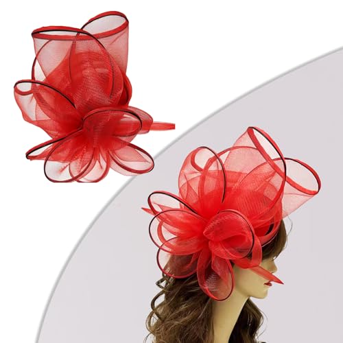 Vintage Flapper Haarband mit schwarzer Netzblume und Haarnadel, Haarschmuck für verschiedene Anlässe von Cnrfeoap