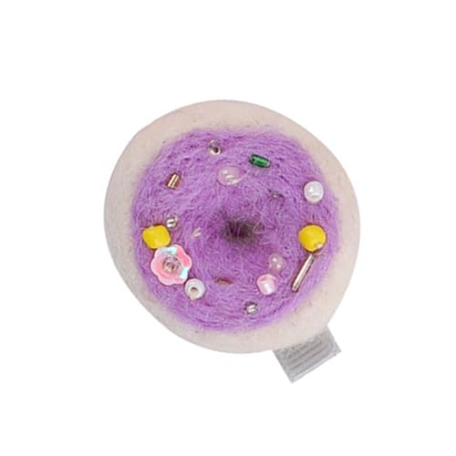 Vlies-Donut-Haarspange für Kinder, elegante Haarnadel, Entenschnabel-Clip, seitliche Haarspangen für Frauen, seitlicher Pony, Haarstyling-Clip von Cnrfeoap