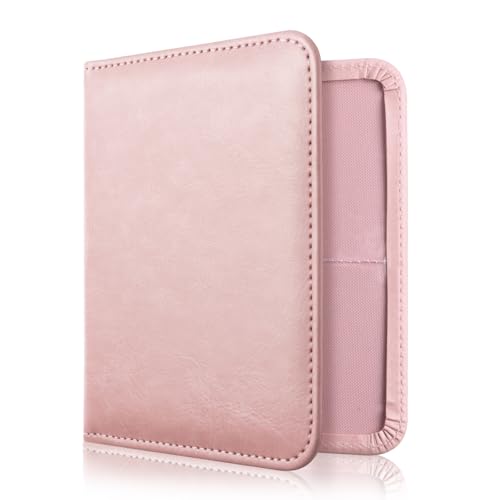 CoBak Kfz Zulassungs Hülle und Versicherungshalter – Magnetverschluss Auto Organizer für das Handschuhfach im, Zubehörtasche für wichtige Dokumente, Fahrzeugschein, Karten（Rosa） von CoBak