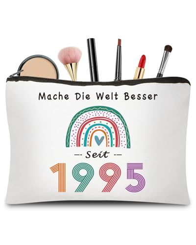 CoCoCherry 30 Geburtstag Frauen Geschenk - Geschenk 30 Geburtstag Frau Make-Up-Tasche, Geschenk Zum 30 Geburtstag Frau Geschenkideen Für Die Ehefrau, Mutter, Freundin(1995) von CoCoCherry