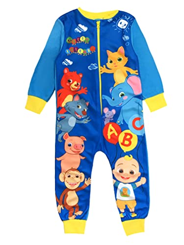 CoComelon, Einteiler für Jungen oder Mädchen, Unisex-Schlafanzug, All-in-One-Pyjama, Blau, Alter 18-24 Monate von CoComelon