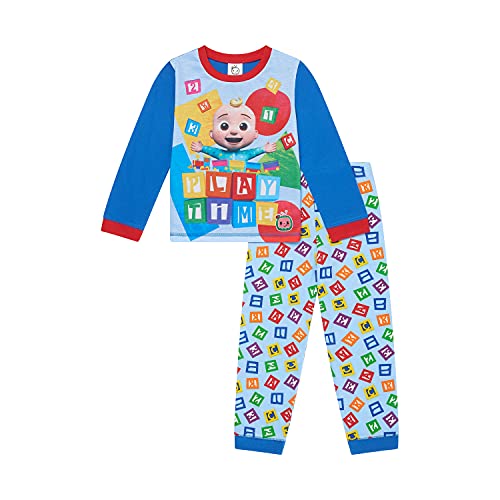 CoComelon Baby Jungen Schlafanzug Kleinkind Schlafanzug Alter 9 Monate bis 5 Jahre Offizielles Merchandise, blau, 98 von CoComelon