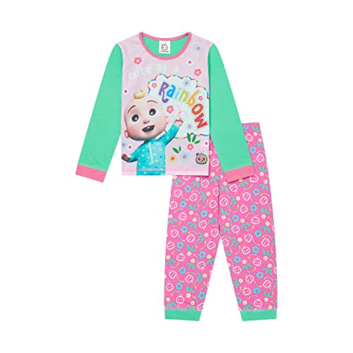 CoComelon Baby Mädchen Schlafanzug Kleinkind Schlafanzug Alter 9 Monate bis 5 Jahre Offizielles Merchandise, rose, 74 (12 - 18 Monate) von CoComelon