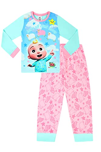 CoComelon Girls Let's all count sheep langes Pyjama-Set, rosa, rose, 2-3 Jahre von CoComelon