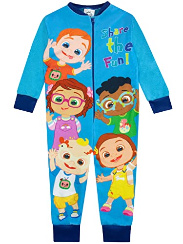 CoComelon Jungen Fleece-Strampler Blau 86 von CoComelon