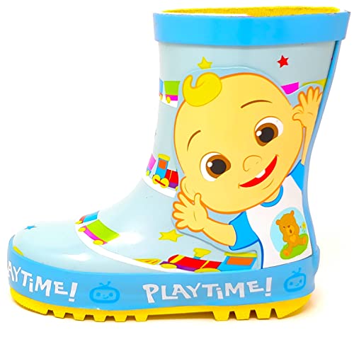 CoComelon Kinder Jungen/Mädchen Gummistiefel, Blau, Größe 39, blau, 23 EU von CoComelon