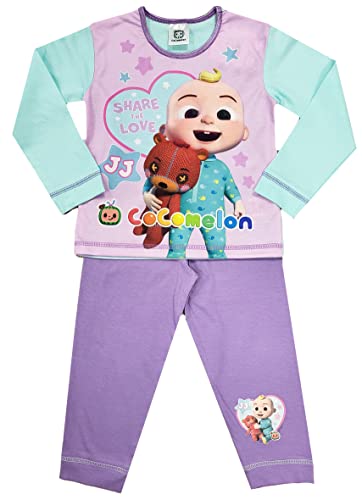 CoComelon Mädchen-Schlafanzug, Nachtwäsche, Cocomelon - Teilen Sie die Liebe, 3-4 Years von CoComelon