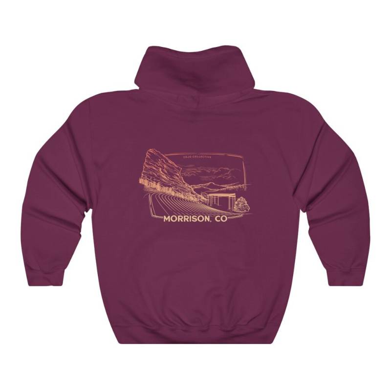 Morrison Colorado Red Rocks Amphitheater Kapuzenpullover - Cojo Contour Kollektion von CoJoCollective