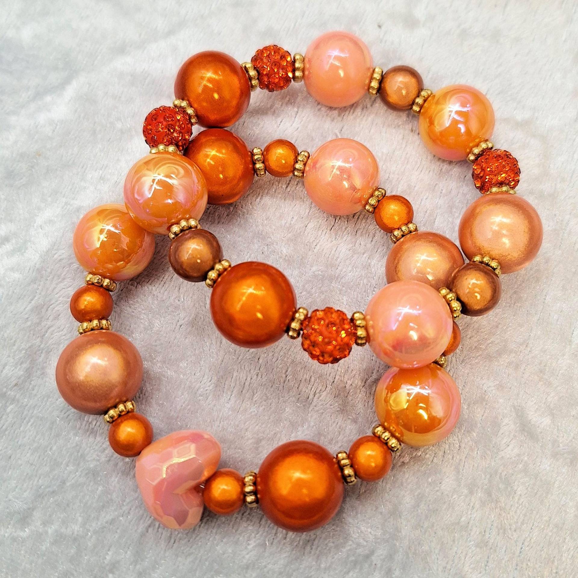 Miracle Beads Magic Statement Armband Orange | Boho Chic Schmuck, Handgemachtes Trendaccessoire, Geschenk Für Sie Miracle Beads Magic Statement Armband Orange | Boho Chic Schmuck, Handgemachtes Trendaccessoire, Geschenk Für Sie von CoWoWeiSchmuck