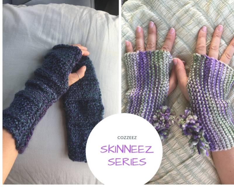 Handgefertigte Lange Fingerlose Handschuhe von CoZZeeZ