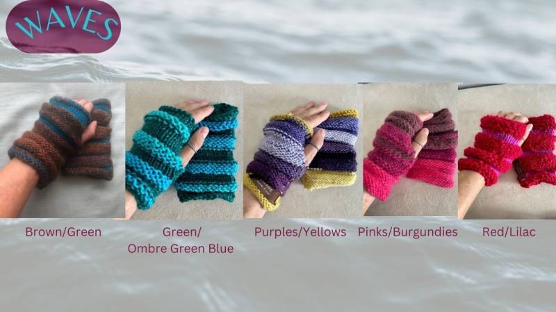 Waves - Fingerlose Handschuhe von CoZZeeZ