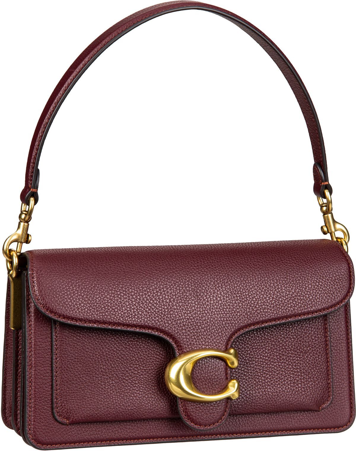COACH Tabby CH857 Shoulder 26 Pebble  in Dunkelrot (2.5 Liter), Schultertasche von Coach