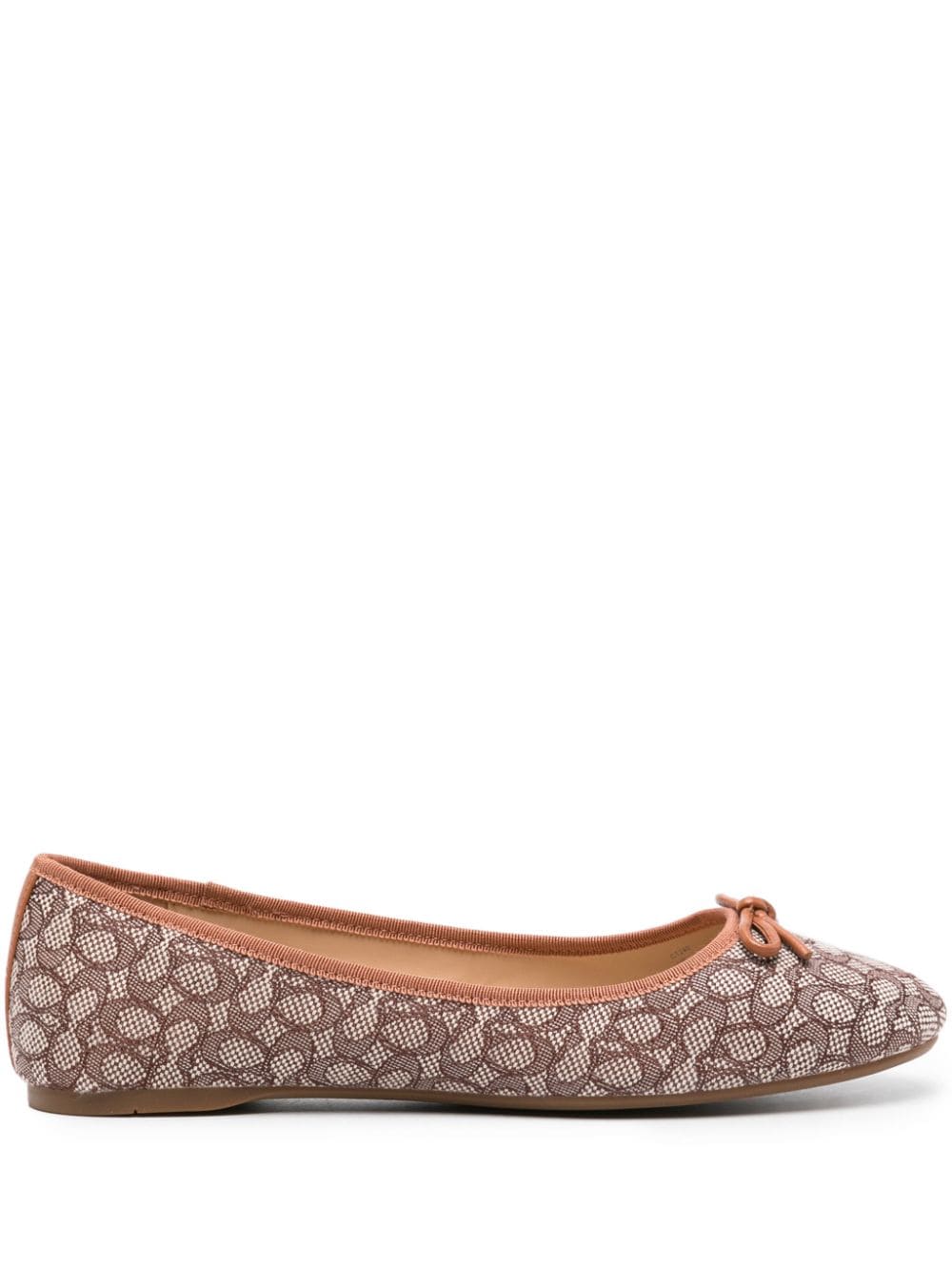 Coach Abigail Ballerinas mit Monogramm - Braun von Coach