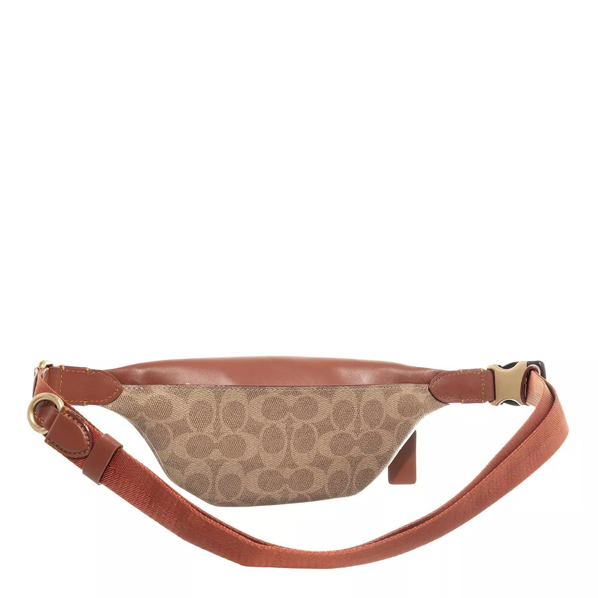 Coach Bauchtaschen - Coated Canvas Signature Essential Belt Bag - Gr. ONE - in Braun - für Damen von Coach