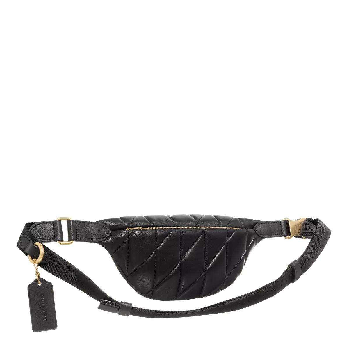 Coach Bauchtaschen - Quilted Pillow Leather Essential Belt Bag - Gr. ONE - in Schwarz - für Damen von Coach