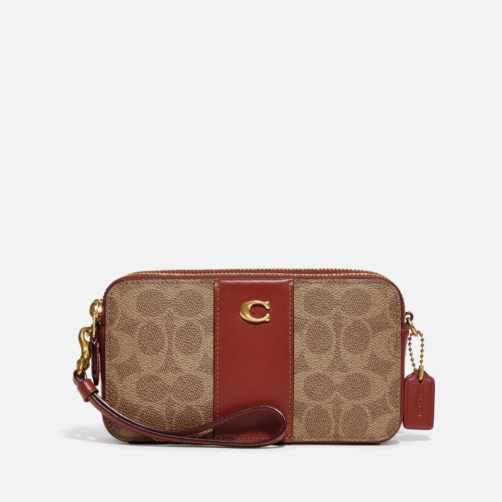 Coach Colorblock Coated Canvas and Leather Signature Kira Cross Body Bag von Coach