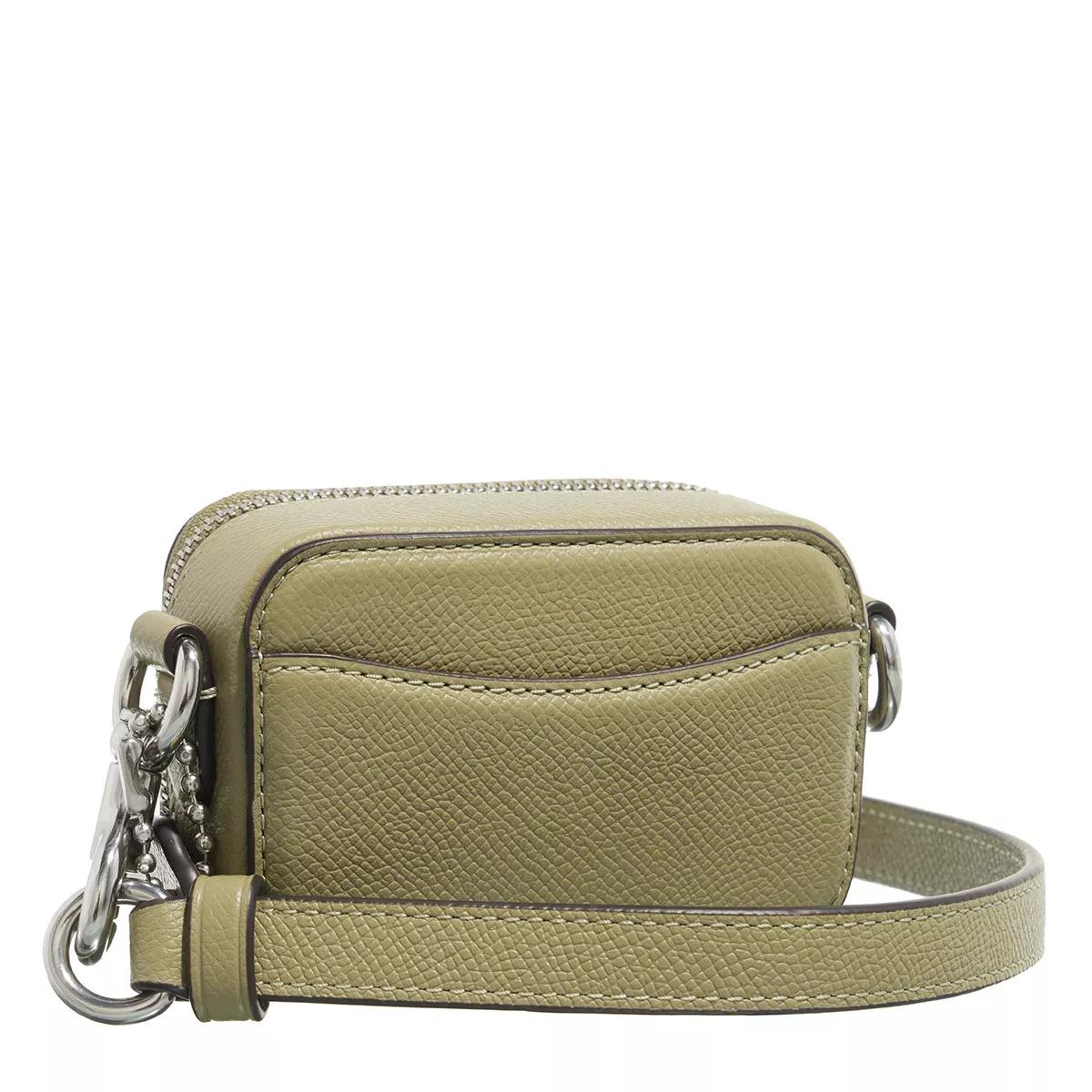 Coach Crossbody Bags - Crossbody Pouch In Crossgrain Leather - Gr. unisize - in Grün - für Damen von Coach