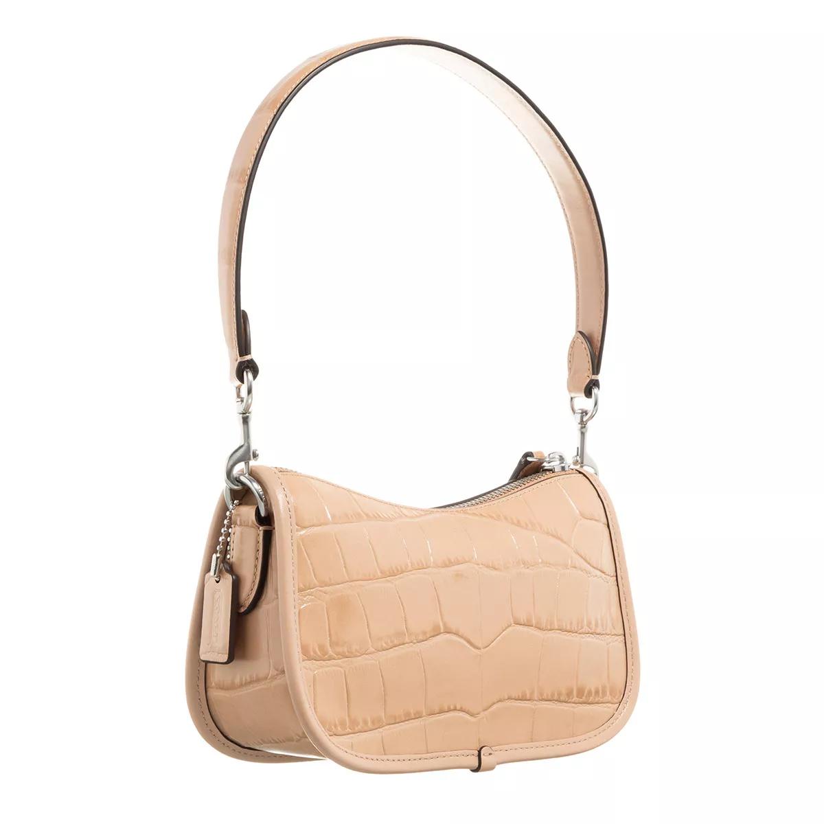 Coach Crossbody Bags - Embossed Croc Swinger 20 - Gr. unisize - in Beige - für Damen von Coach