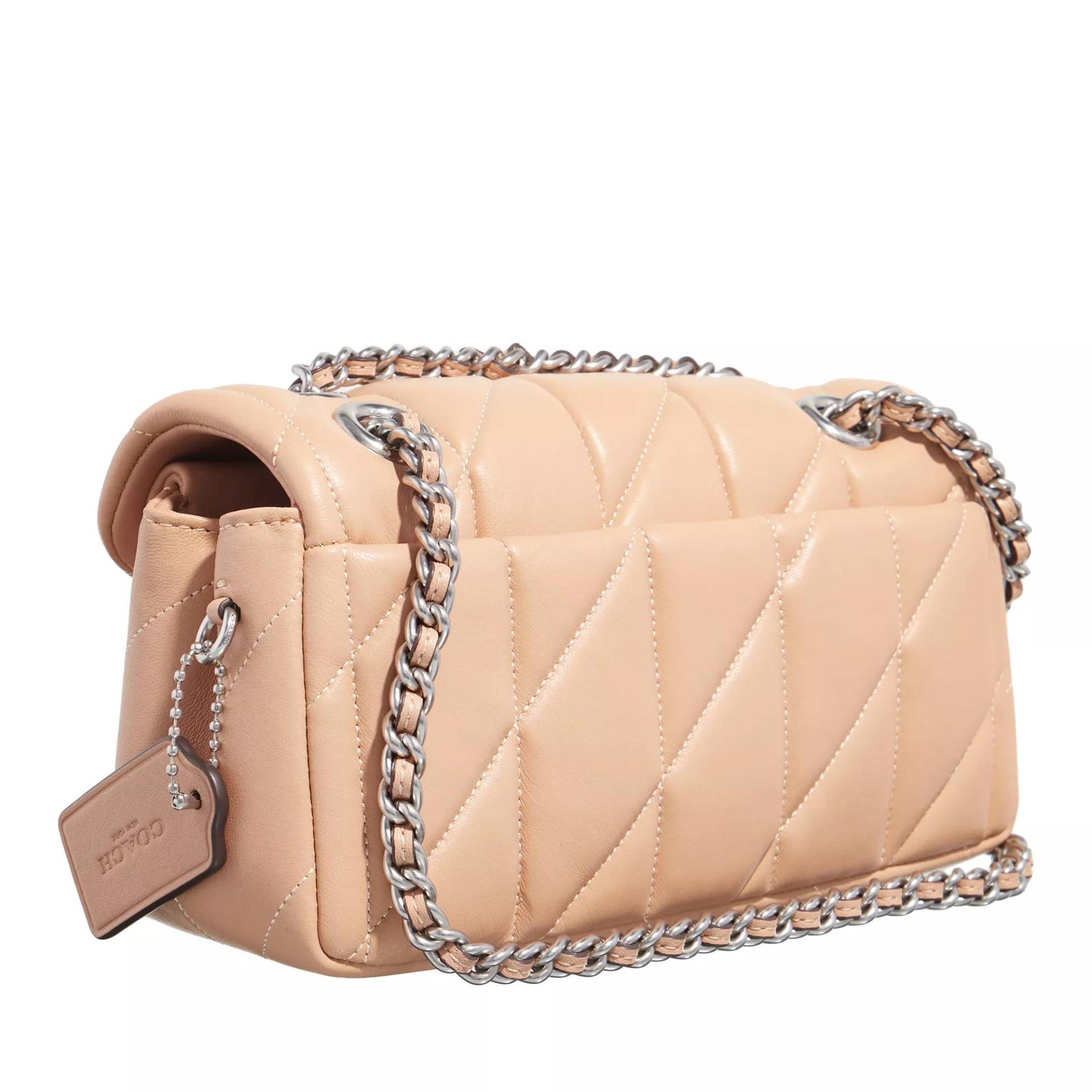 Coach Crossbody Bags - Quilted Leather Covered C Tabby Shoulder Bag 20 Wi - Gr. unisize - in Beige - für Damen von Coach