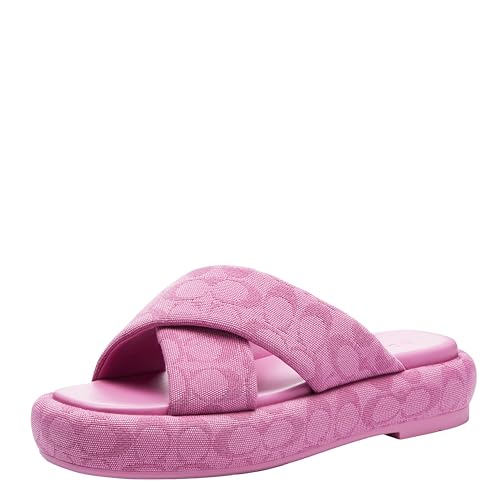 Coach Damen Penelope Signature C Sandalen Plateau, Fuchsia, 39 EU von Coach