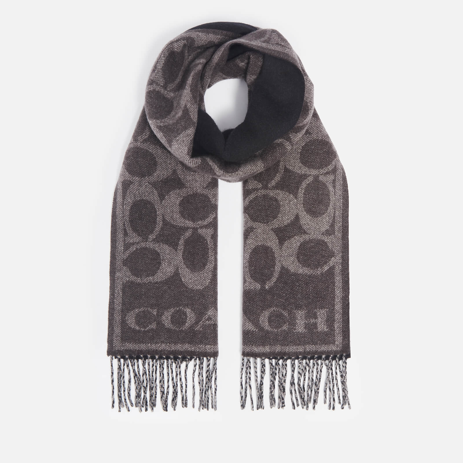 Coach Eve Signature C Reversible Muffler Cashmere-Jacquard Scarf von Coach