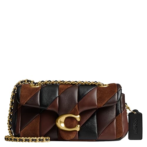 Coach Gesteppte Tabby Umhängetasche 20 Patchwork, B4/Maple Shadow Brown von Coach