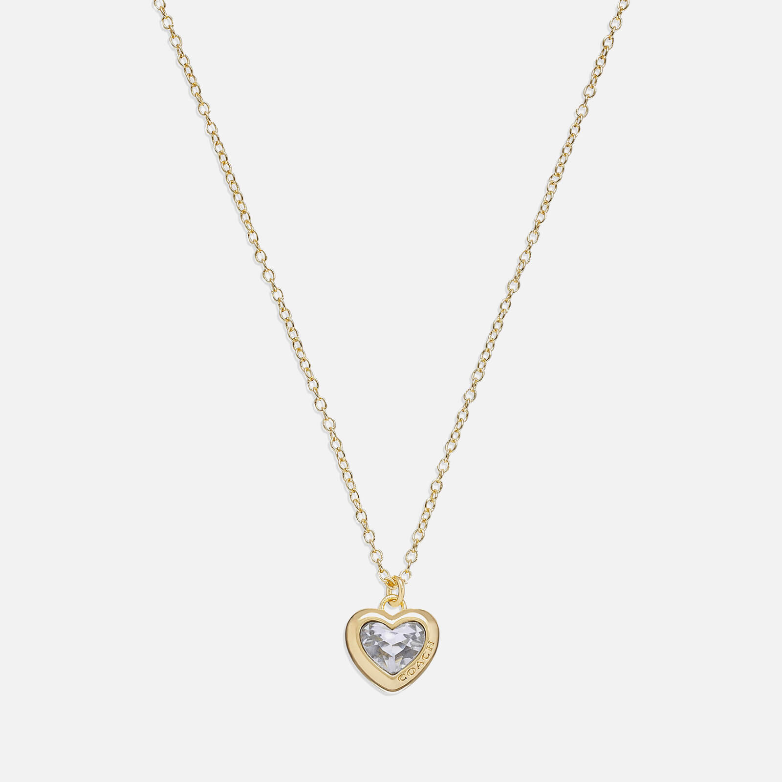 Coach Heart Gold-Tone Pendant Necklace von Coach