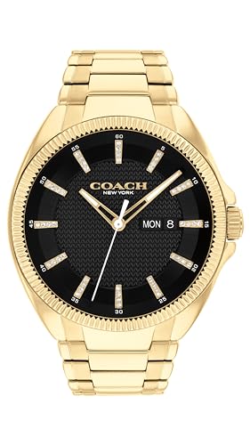 Coach Herren Analog Quarz Uhr mit Edelstahl Armband 14602694 von Coach