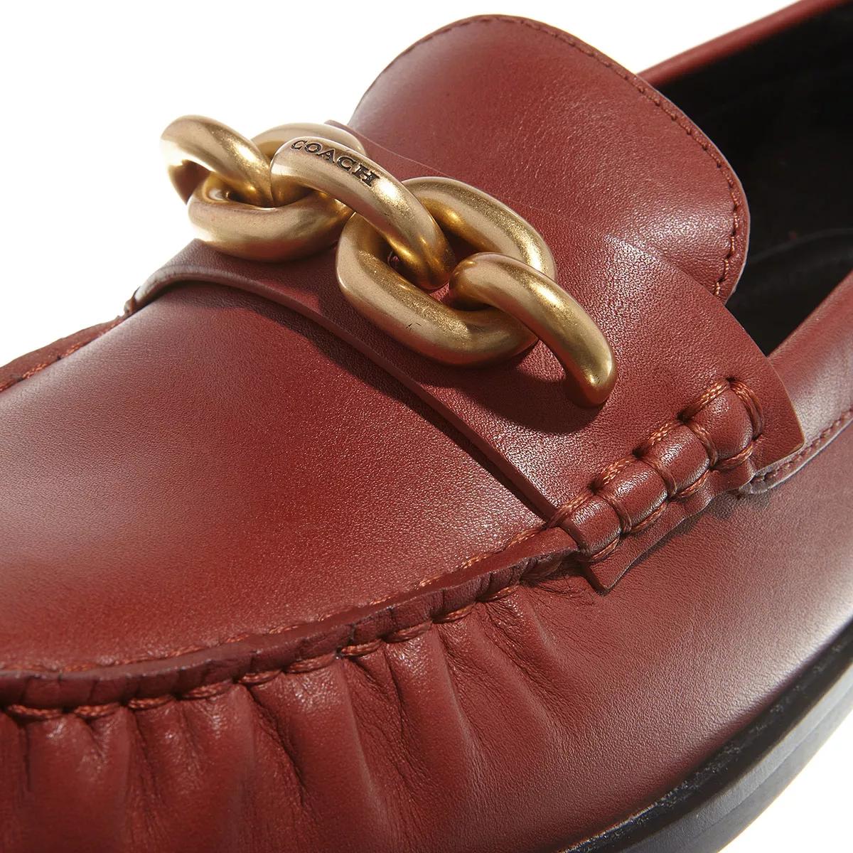 Coach Loafers & Ballerinas - Jess Leather Loafer - Gr. 37,5 (EU) - in Rot - für Damen von Coach