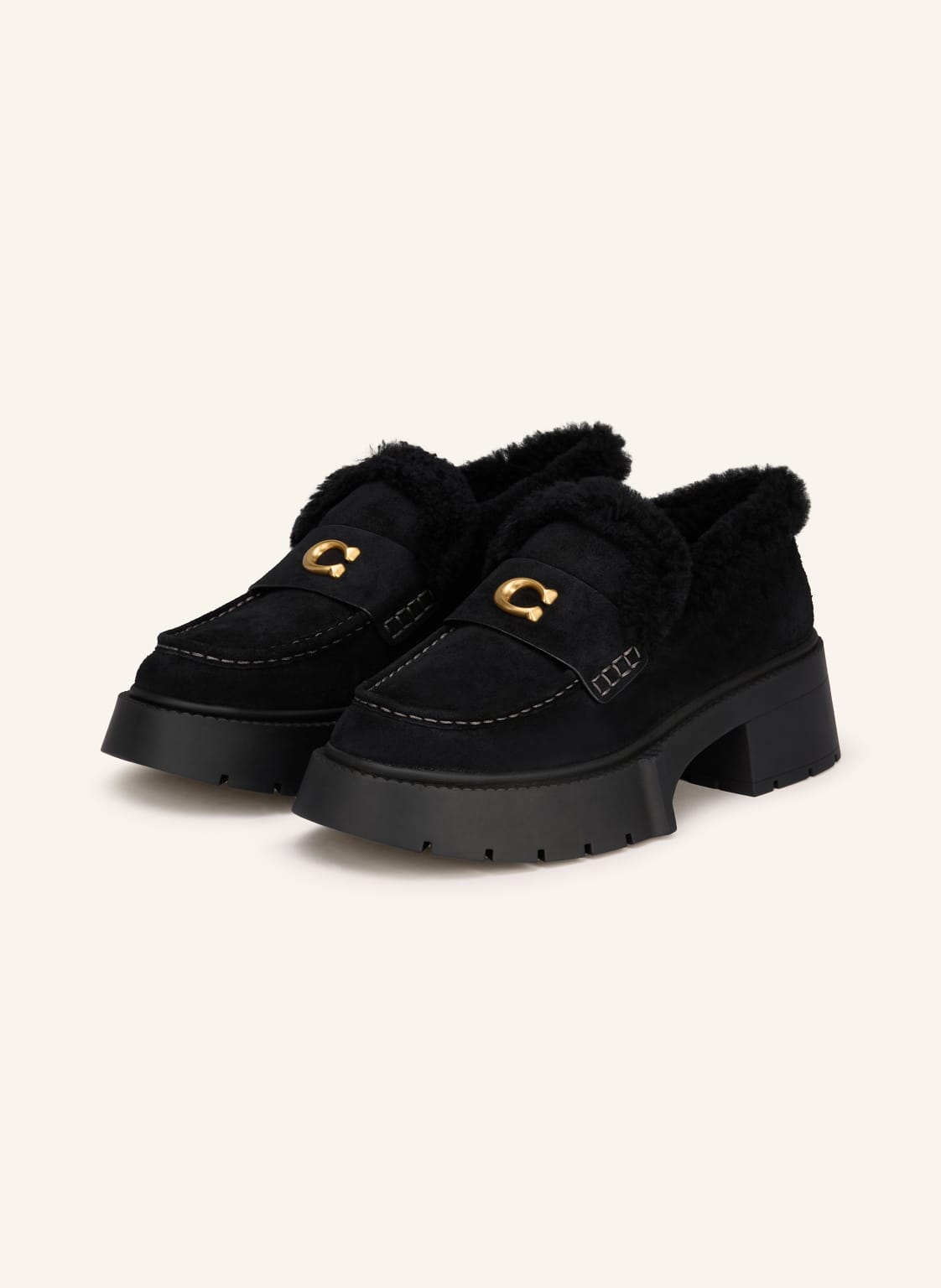 Coach Plateau-Loafer Leah schwarz von Coach