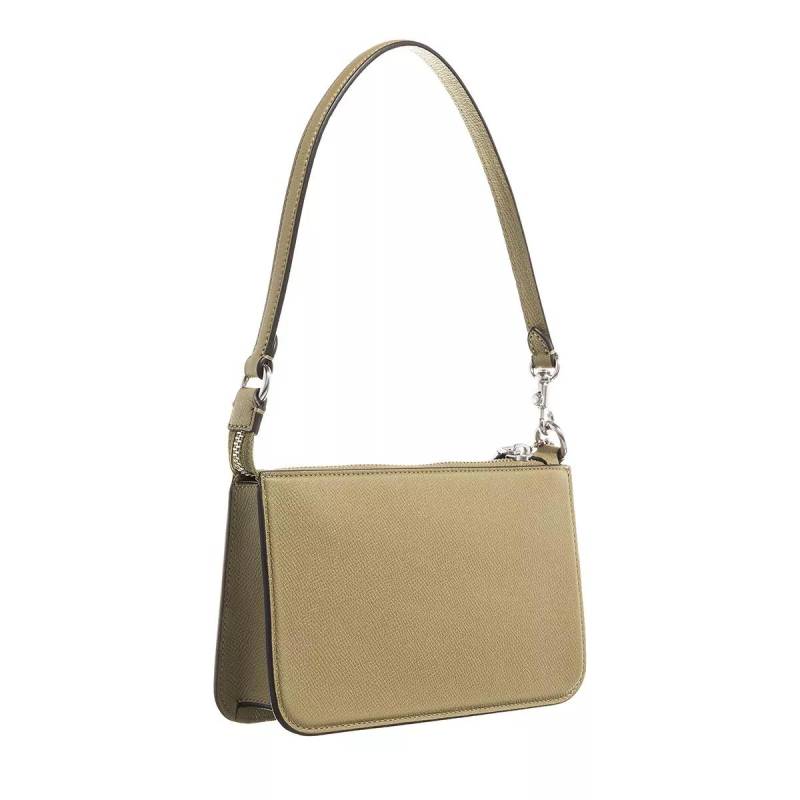 Coach Pochettes - Pouch Bag In Crossgrain Leather - Gr. unisize - in Grün - für Damen von Coach