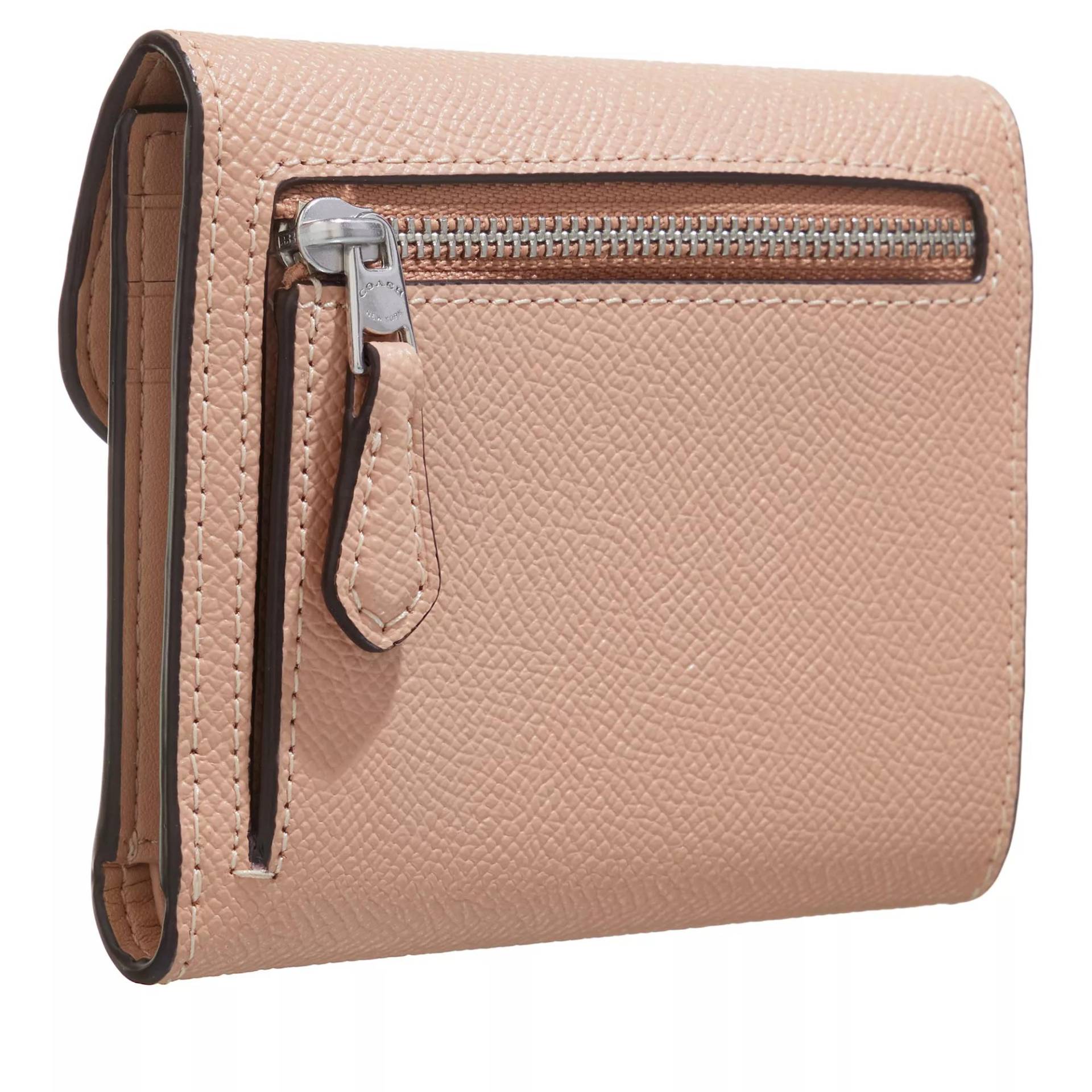 Coach Portemonnaie - Crossgrain Leather Wyn Small Wallet - Gr. unisize - in Beige - für Damen von Coach