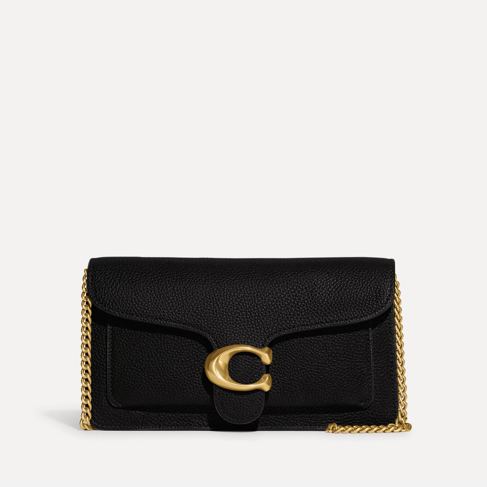 Coach Tabby Chain Leather Clutch Bag von Coach