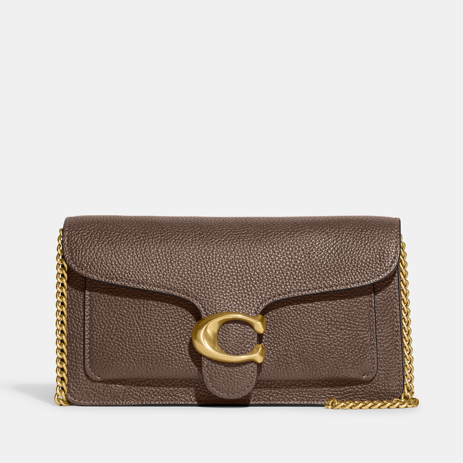 Coach Tabby Chain Leather Clutch Bag von Coach