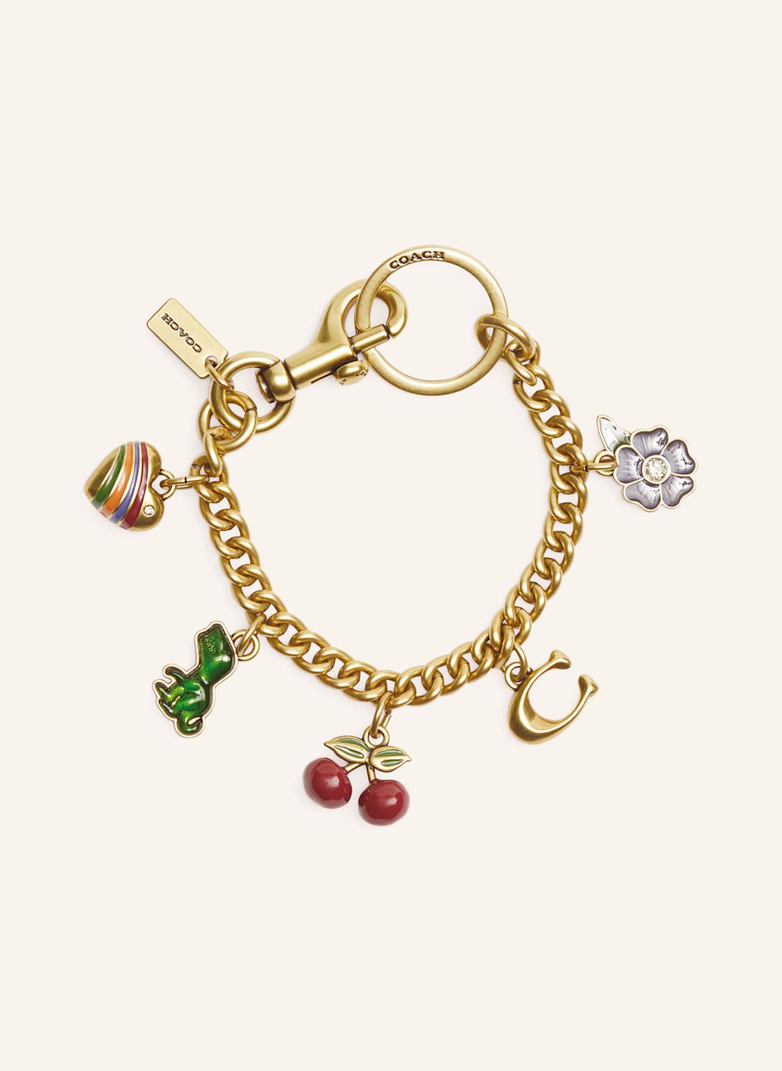 Coach Taschenanhänger gold von Coach