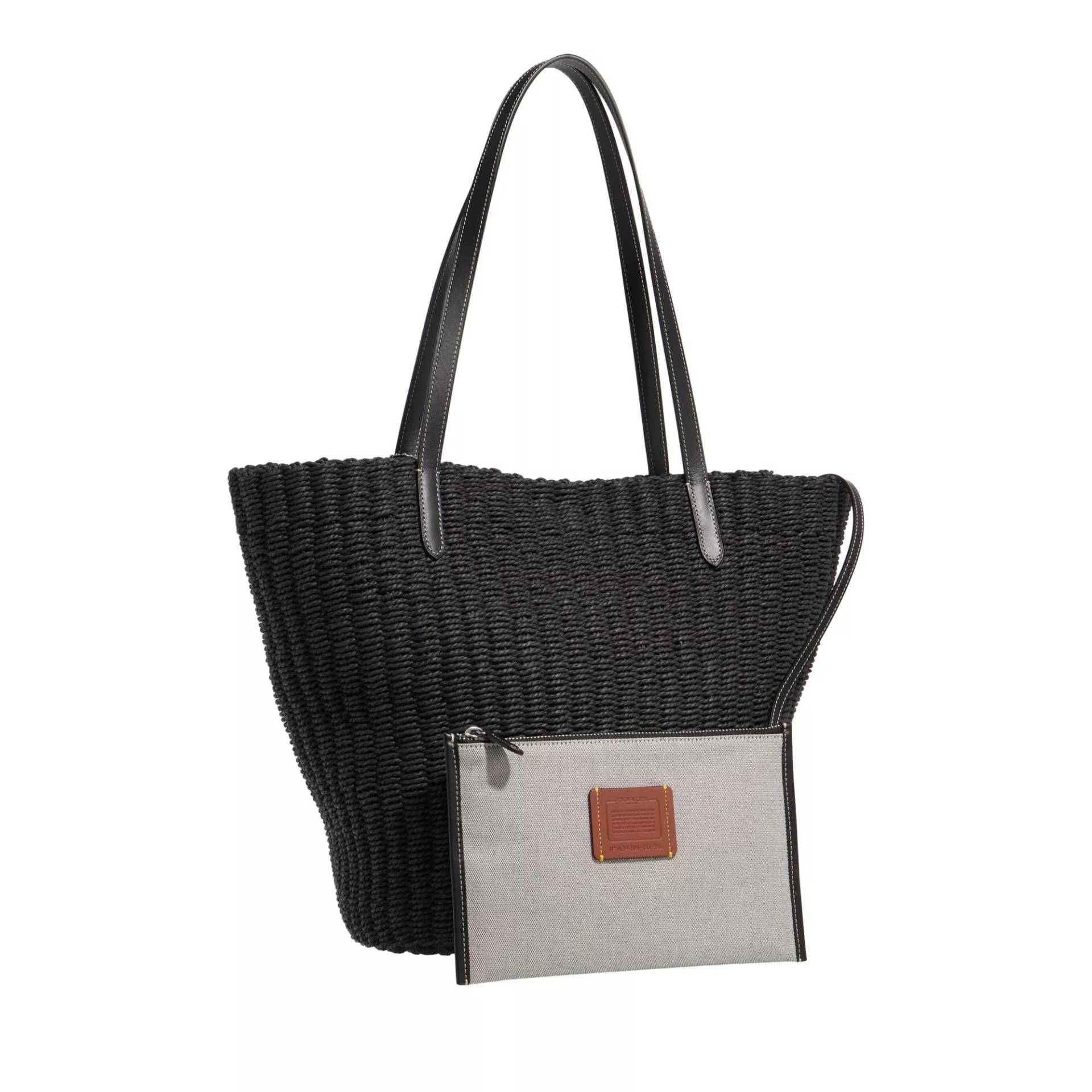 Coach Tote - Straw Tote - Gr. unisize - in Schwarz - für Damen von Coach