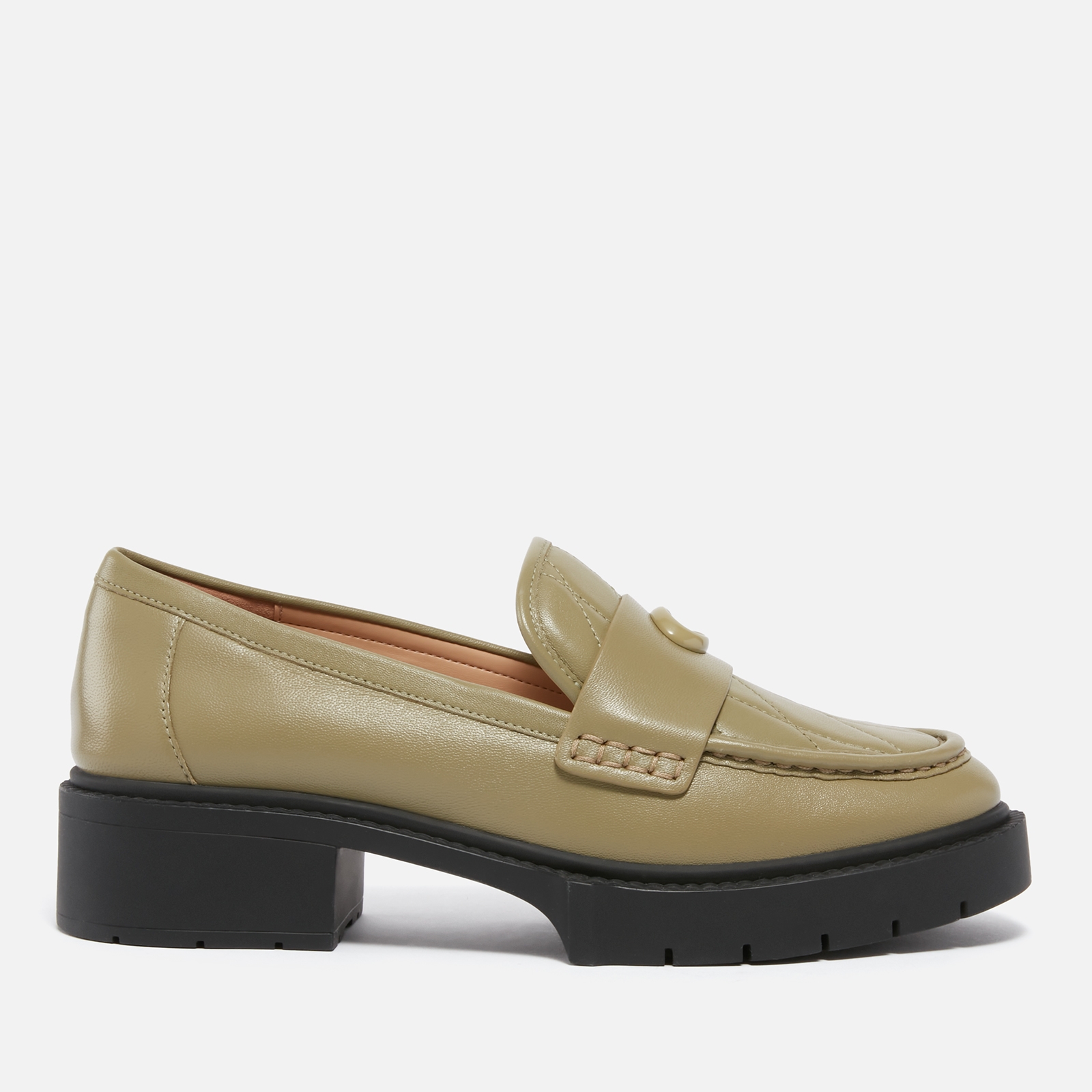 Coach Women's Leah Quilted Leather Loafers - UK 3 von Coach