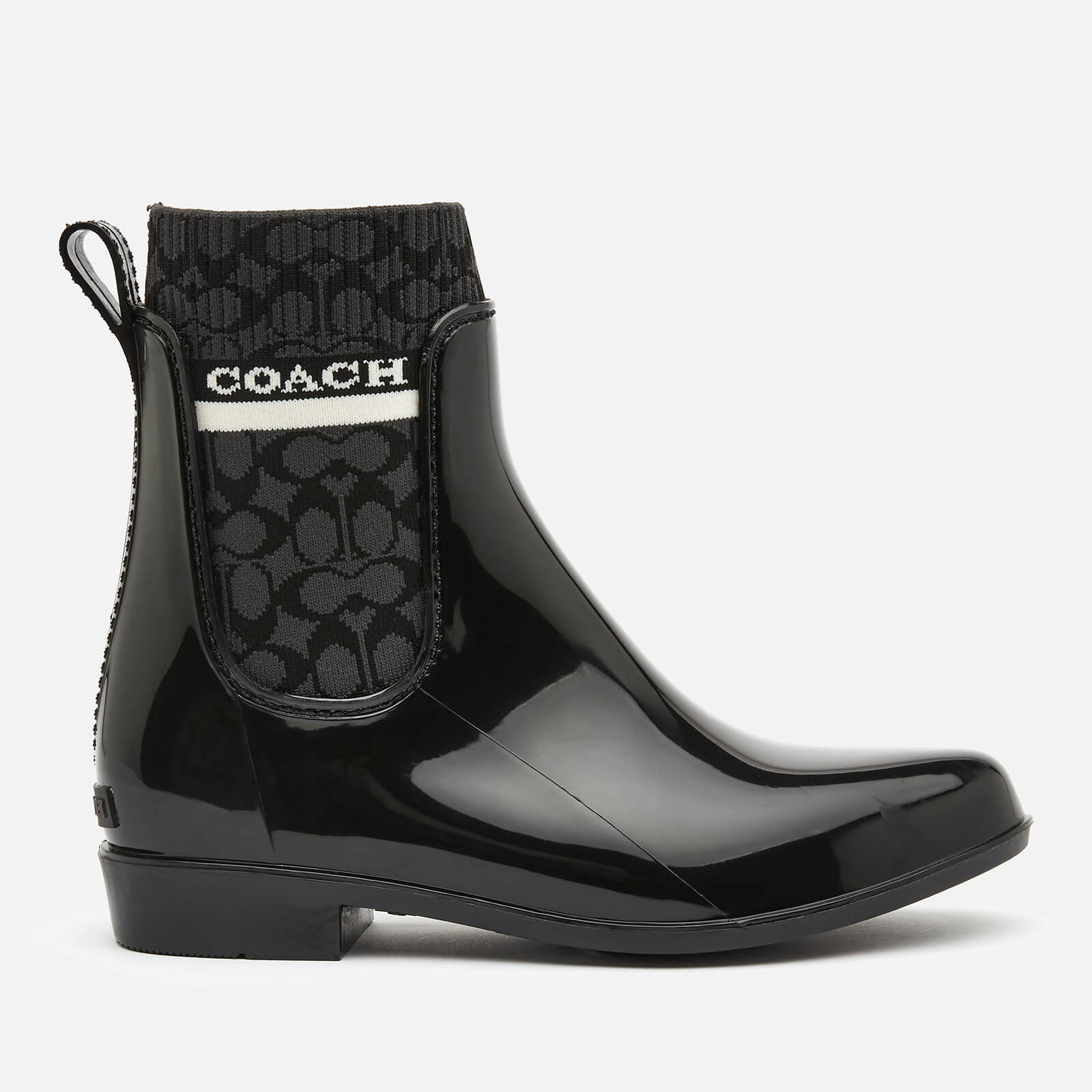 Coach Women's Rivington Signature Knit Rain Boots - Black - UK 3 von Coach