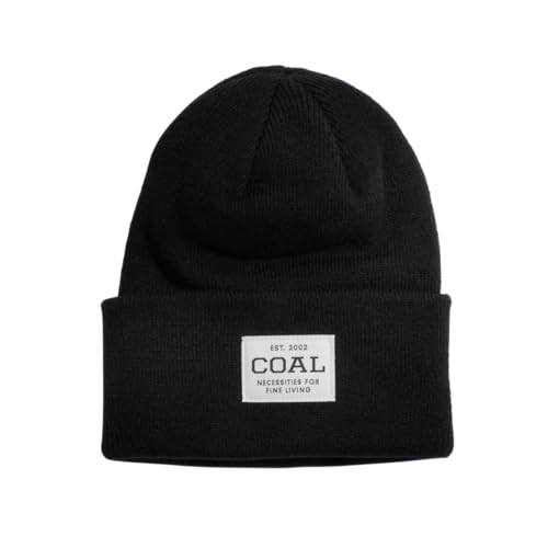 Coal Uniform Acyrlic Workwear Knit Cuff Beanie, Recyceltes Schwarz, Einheitsgröße von Coal