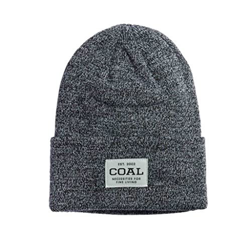 Coal Uniform Acyrlic Workwear Knit Cuff Beanie, Recycelte schwarze Melierung, Einheitsgr��e von Coal