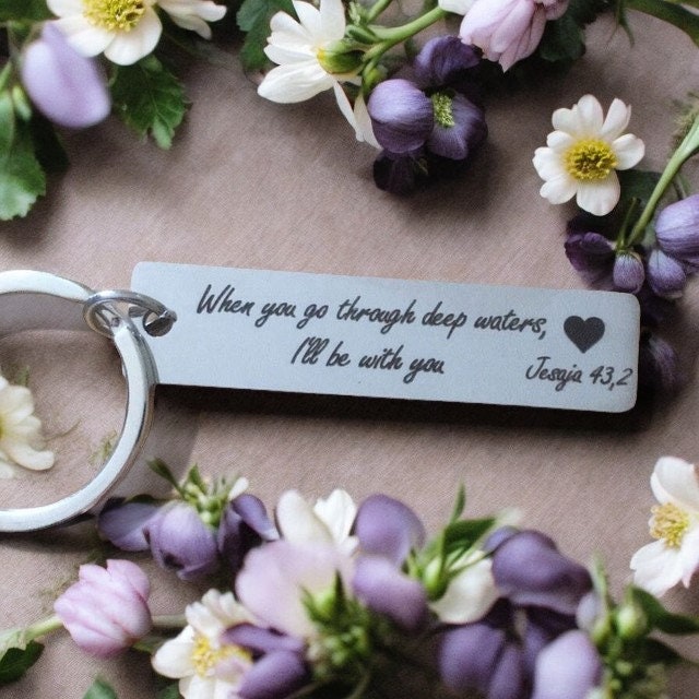 Metal Keychain Personalized With Engraving, Stainless Steel von CoashtalCottage