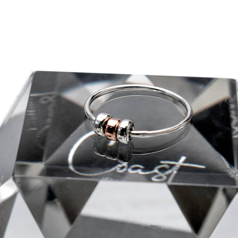 Fidget Ringe | Stapelbare Silber Angst von CoastJewelleryDesign