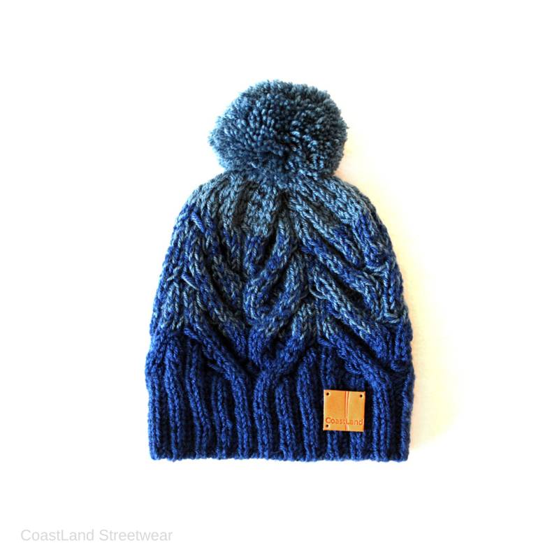 Handarbeit | Mann Blaue Herren Strickmütze, Von Coastland Streetwear von CoastLandStreetwear